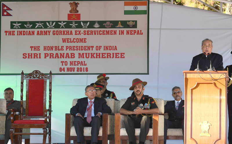 indiaisproudofgurkhasoldiers:presidentpranabmukherjee